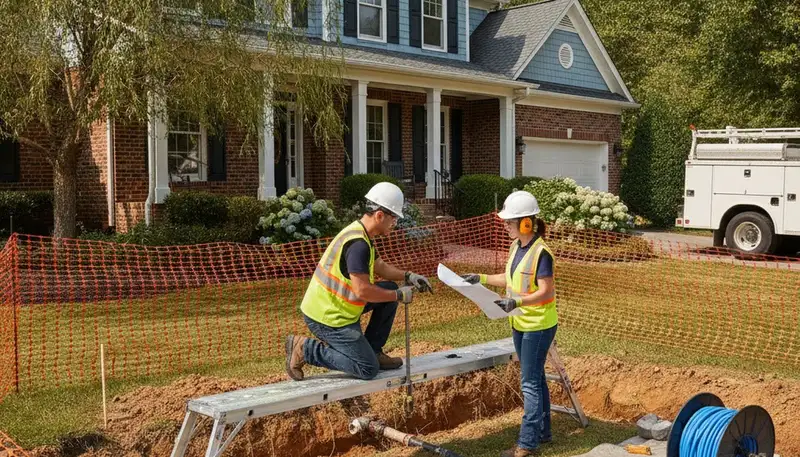 Virginia Beach, VA plumber repairing a pipe for reliable plumbing service