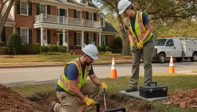 Virginia Beach, VA plumber repairing a leaking pipe for a residential plumbing service call