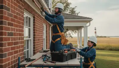 Plumber repairing a pipe in Virginia Beach, VA for fast plumbing service