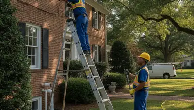 Virginia Beach, VA plumber repairing a residential pipe for plumbing service