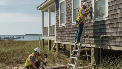 Virginia Beach, VA plumber repairing a plumbing system for residential service call