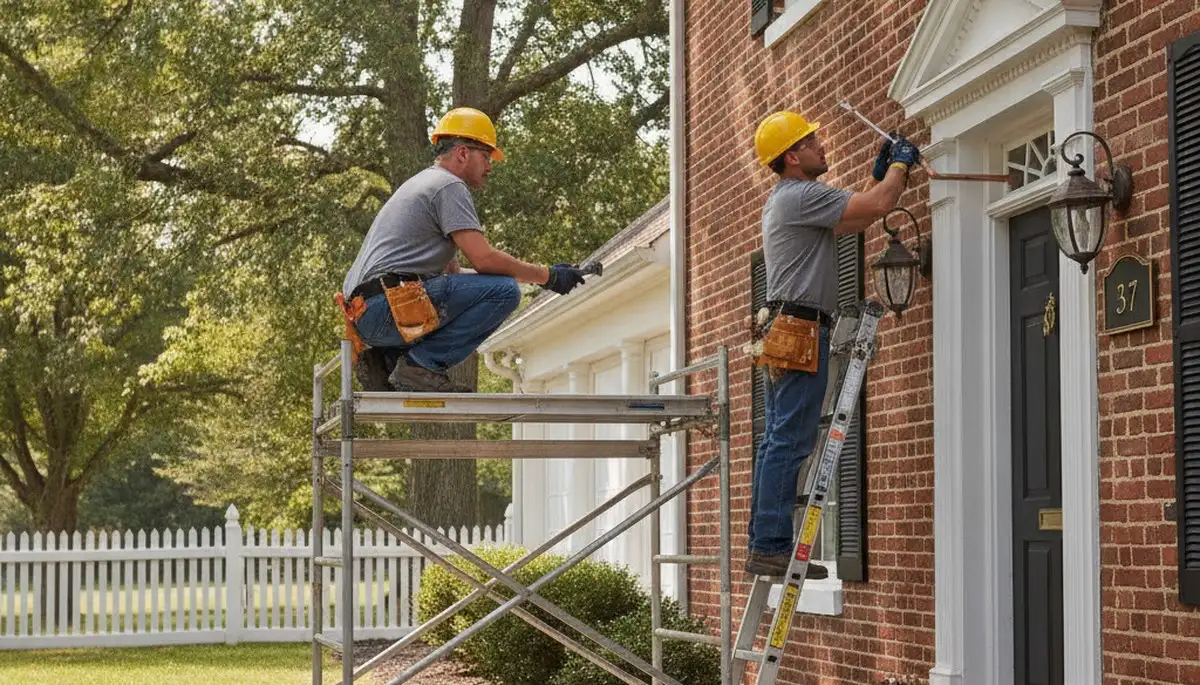 Plumber repairing a leak in Virginia Beach, VA for a plumbing service customer