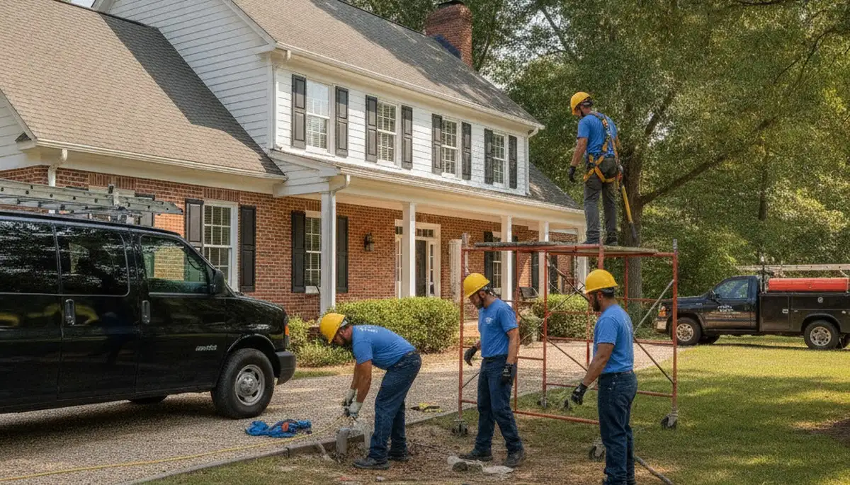 Plumber repairing a sink in Virginia Beach, VA for residential plumbing service