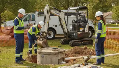 Septic repair technician serving Virginia Beach, VA homes with professional plumbing service