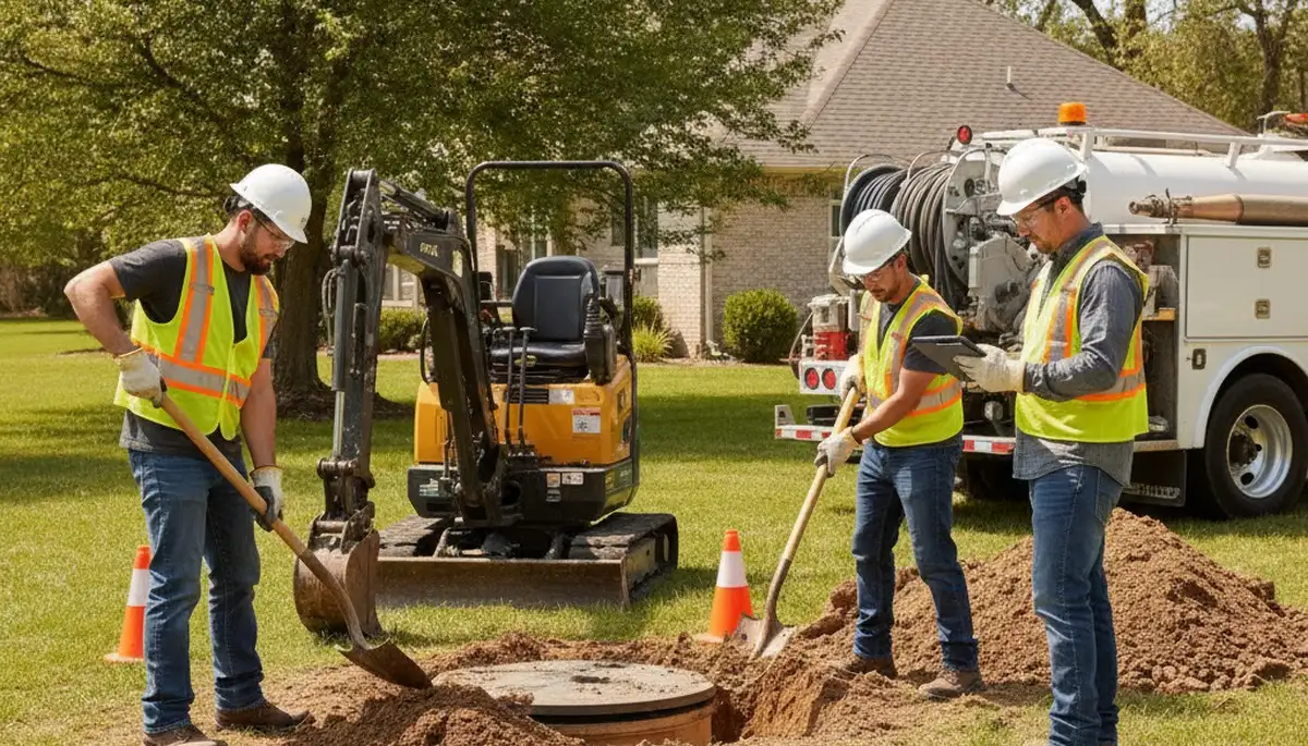 Virginia Beach, VA septic repair service truck for home plumbing repairs