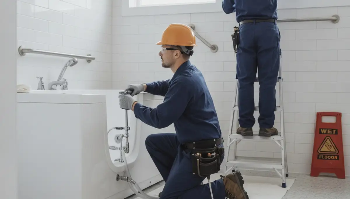 Walk-in tub installation for Virginia Beach, VA homeowners by professional plumbers